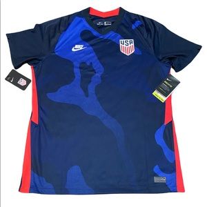 New Nike  Mens Team USA Soccer Jersey Large 2020 Away Navy Blue CD0736-478